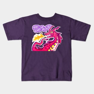 Dragon You Light Up my Life Valentines Kids T-Shirt